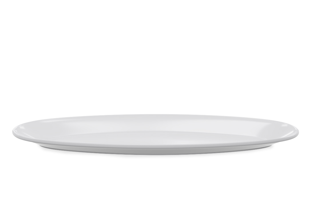 57x21.5cm Oblong Oval Plate | Institutional Tableware | Tama Home