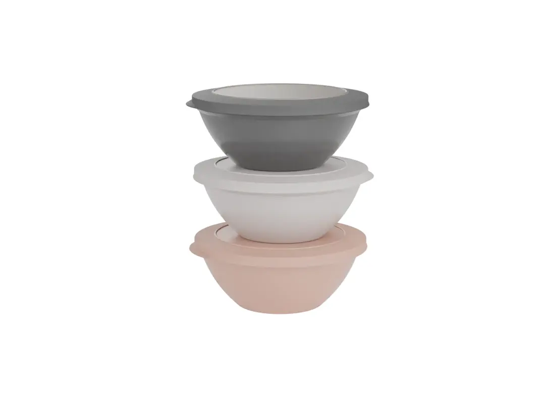 Hen Small Bowl 700ml with Lid Mixed Colors Pink